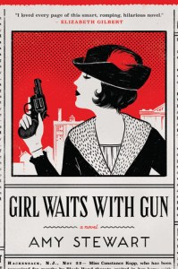 girl waits with gun