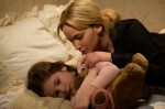 Joy (Jennifer Lawrence) comforts her daughter, Christy, in&nbsp;JOY.